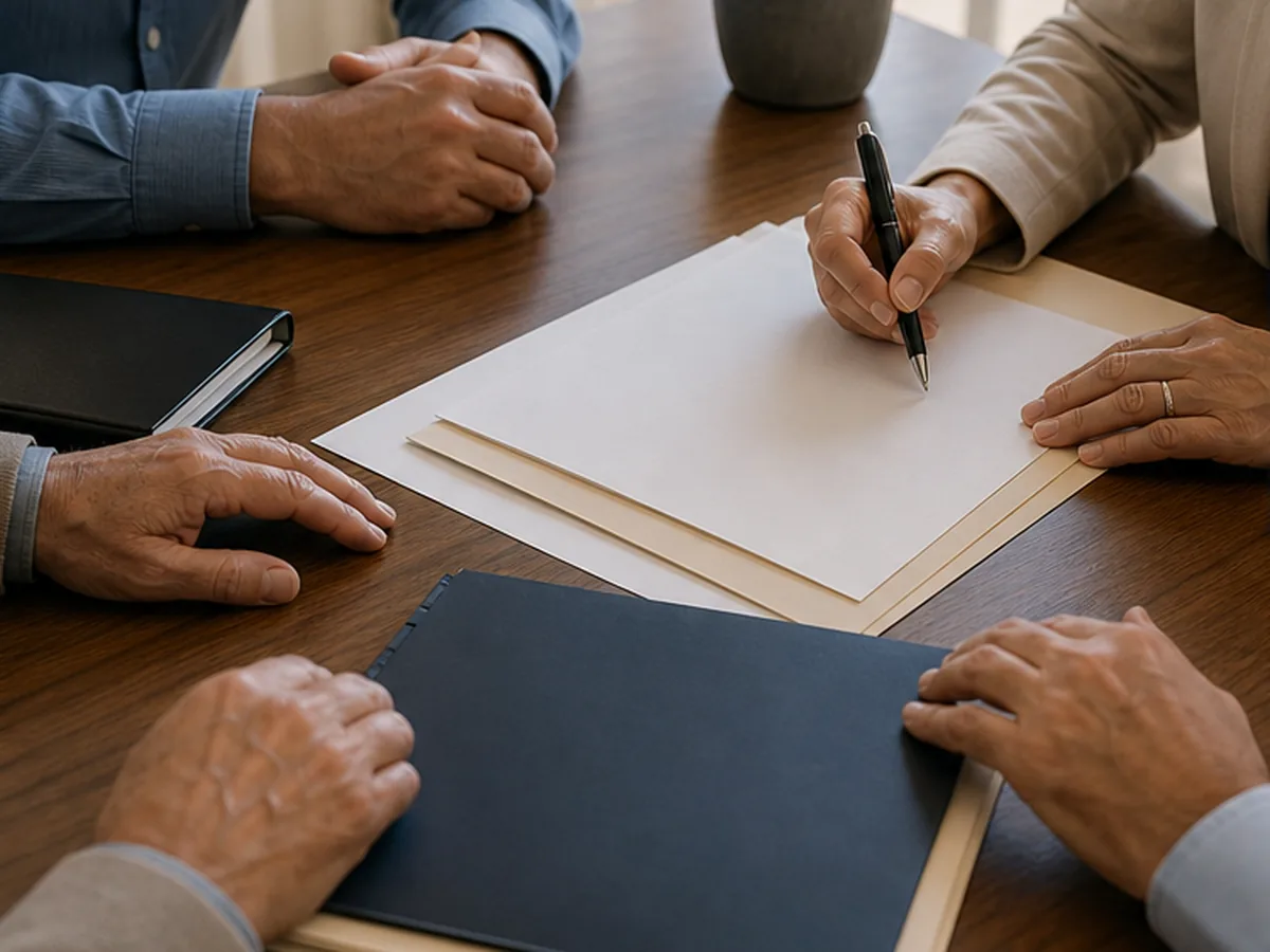 Firma de acuerdo entre herederos