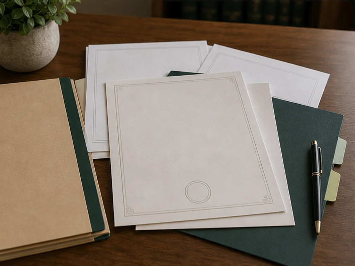 Declaración de herederos y documentos familiares